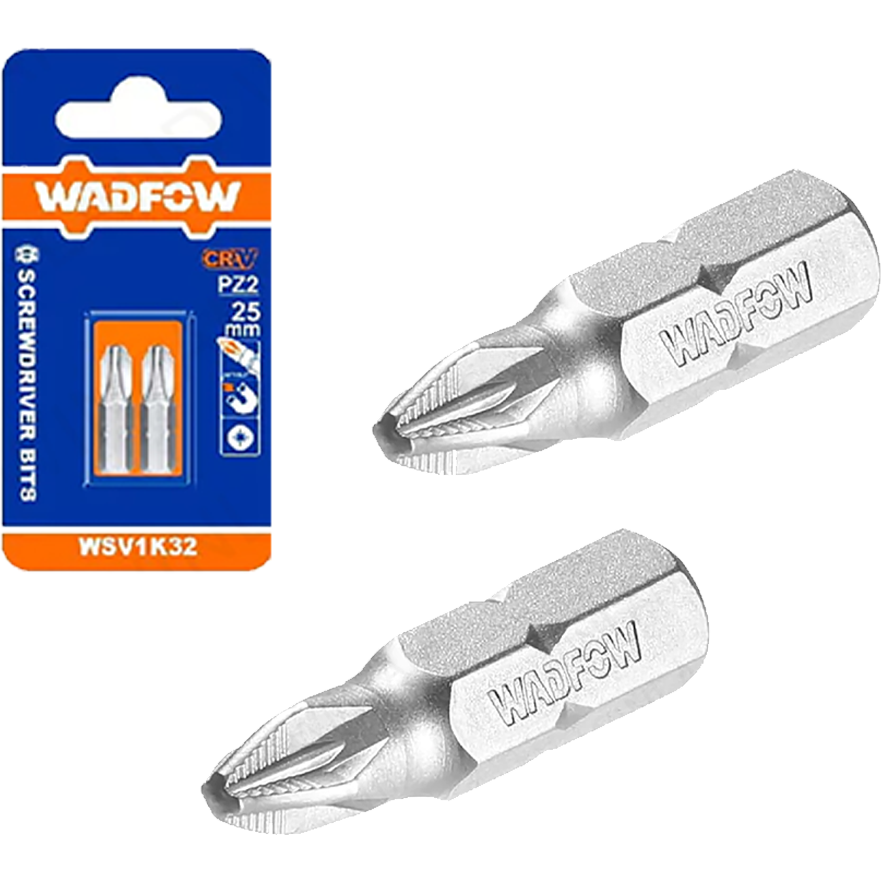 Wadfow WSV1K32 Screwdriver Bits PZ2 | Wadfow by KHM Megatools Corp. Wadfow WSV1K32 Screwdriver Bits PZ2 | Wadfow by KHM Megatools Corp.